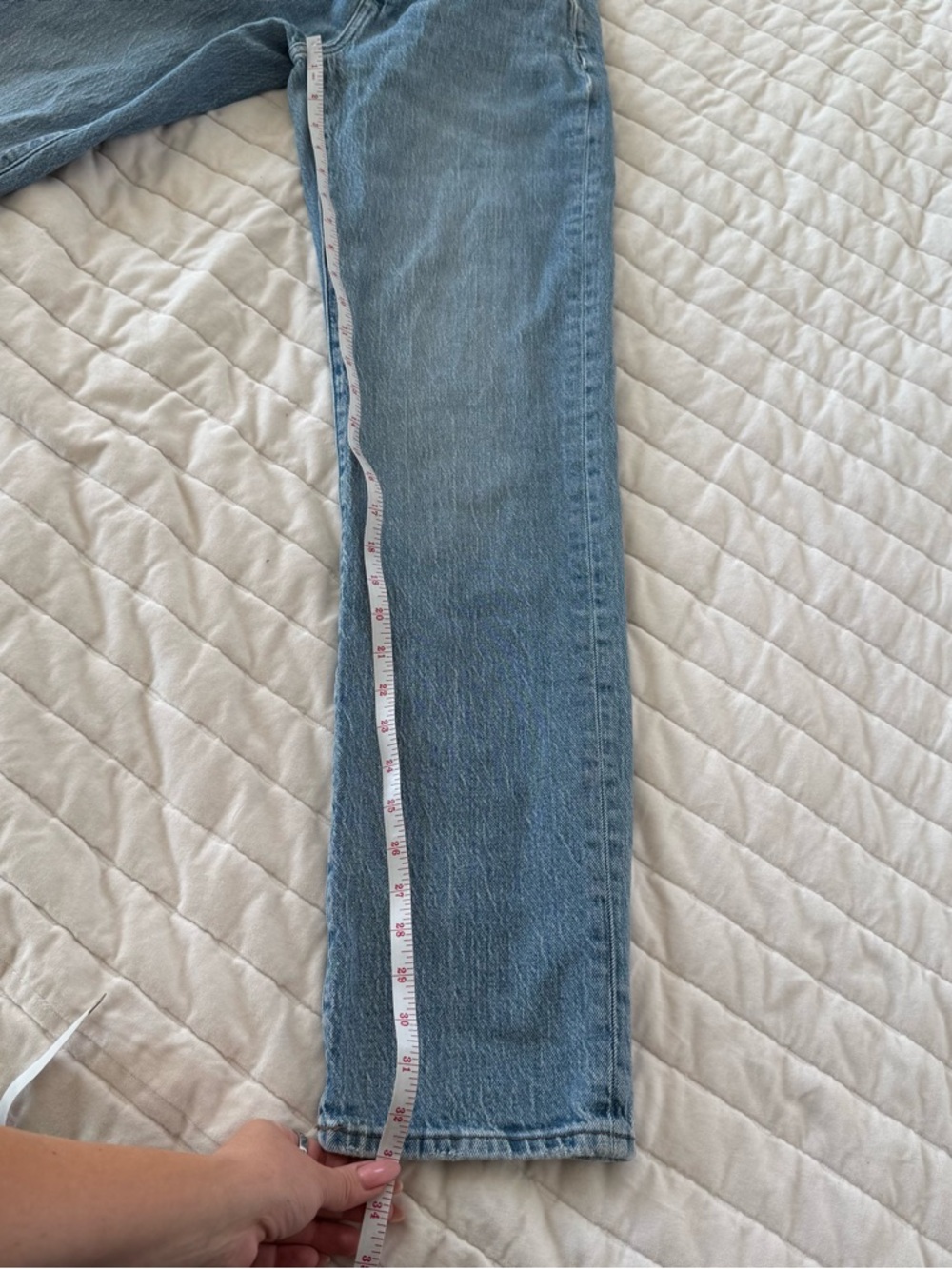 MADEWELL The Tall '90s Straight Jean blue denim high rise size 26 - Picture 8 of 10